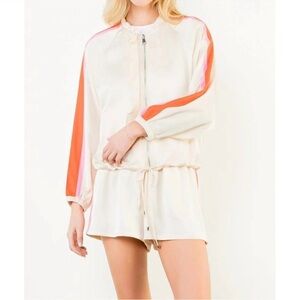 Thml shorts with stripe of orange and pink down